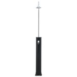vidaXL Douche solaire Noir 214 cm 20 L