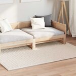 vidaXL Tapis de surface HUARTE Beige 230 x 160 cm Polyester