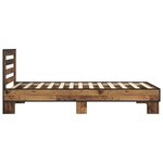 vidaXL Cadre de lit avec tête de lit Bois ancien 80 x 200 cm