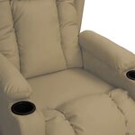 vidaXL Fauteuil de massage Cappuccino Similicuir