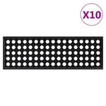 vidaXL Marches d'escalier 10 Pièces 25x75 cm caoutchouc