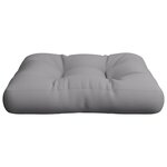 vidaXL Coussin de palette gris 58x58x10 cm tissu