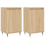 vidaXL Buffets 2 Pièces chêne sonoma 40x35x70 cm bois d'ingénierie