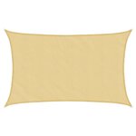 vidaXL Voile d'ombrage sable 8x5 m 100   polyester oxford