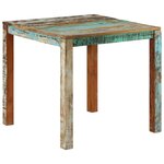 vidaXL Table à manger 82x80x76 cm Bois de récupération massif