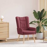 vidaXL Fauteuil relaxant Rouge bordeaux 63 x 67 x 94 cm tissu