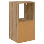 vidaXL Table de chevet avec tiroir Chêne artisanal 35 x 32 x 68 5 cm