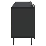 vidaXL Meuble TV Noir 150 x 31 x 52 cm Bois d'ingénierie