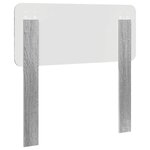vidaXL Tête de lit Gris Sonoma 75 cm Bois d'ingénierie