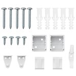vidaXL Store de Fenêtre avec des rideaux Manuel Blanc Aluminium