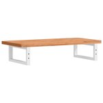 vidaXL Étagère de vasque murale acier et bois massif de hêtre