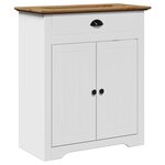 vidaXL Meubles de salle de bain 4 Pièces BODO blanc bois de pin massif