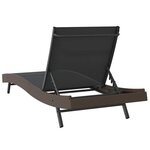 vidaXL Chaise longue 70 x 197 x 82 cm Rattan synthétique  métal