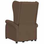 vidaXL Fauteuil Marron Tissu