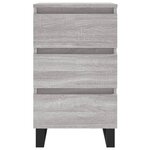 vidaXL Tables de chevet 2 Pièces sonoma gris 40x35x69 cm bois ingénierie