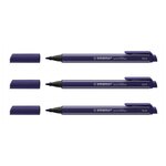 Stylo-feutre pointMax  pointe 0 8mm - Bleu de prusse x 3 STABILO