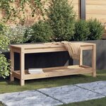 vidaXL Banc de jardin 108x35x45 cm bois massif de pin