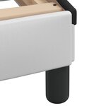 vidaXL Cadre de lit Dover blanc et noir 80x200 cm similicuir