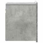 vidaXL Cabinet de chevet mural Gris béton 33 x 34 5 x 43 cm