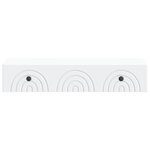 vidaXL Table d'appoint murale Blanc 87 5 x 34 5 x 17 cm