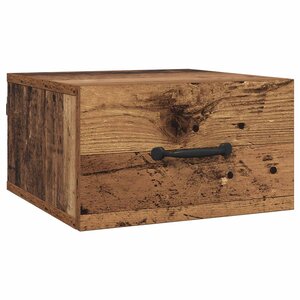 vidaXL Cabinet de chevet Bois Ancien 35 x 35 x 20 cm Bois d'ingénierie