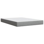 vidaXL Sommier à lattes de lit avec matelas Gris clair 140x190cm Tissu