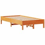 vidaXL Cadre de lit sans matelas cire marron 100x200cm bois pin massif