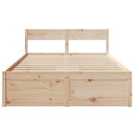 vidaXL Cadre de lit sans matelas 120x200 cm bois de pin massif