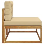 vidaXL Canapé d'extérieur extrémité Naturel 115 x 83 x 73 cm