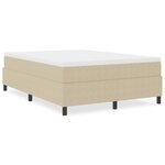 vidaXL Lit à sommier tapissier Vert clair Grey 140x200 cm Tissu en velours côtelé