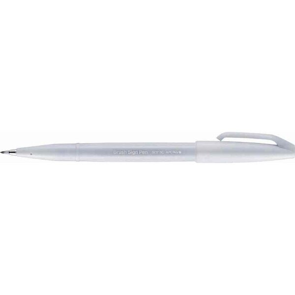Stylo feutre Brush Sign Pen SES 15  gris clair PENTEL ARTS