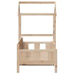 vidaXL Lit de jour avec toit sans matelas 90x190 cm bois massif
