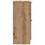 vidaXL Buffet chêne artisanal 30x30x70 cm bois d'ingénierie