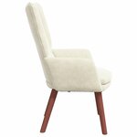 vidaXL Fauteuil relaxant Crème 63 x 67 x 94 cm Velours