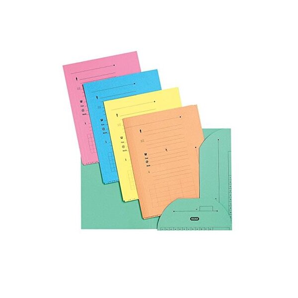 Lot de 25 Sous dossiers chemise 2 rabats HV 240g Assorties L'OBLIQUE AZ