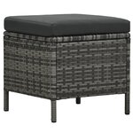 Salon de jardin meuble d'extérieur ensemble de mobilier 4 pièces avec coussins résine tressée gris 02_0016184