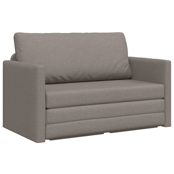 vidaXL Canapé Lit Sol 2-en-1 Taupe 124x71x78 cm Tissu