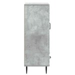 vidaXL Buffet Gris béton 66 x 34 5 x 95 cm Bois d'ingénierie