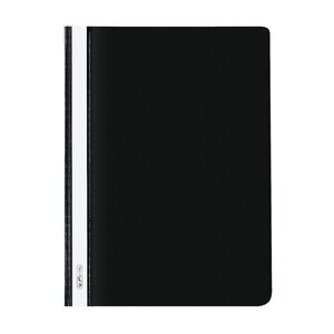 Lot de 10 chemises à lamelle format A4 Polypro Noir HERLITZ
