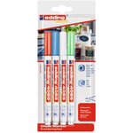 Marqueur craie liquide 4085 blister de 4 assortis de base 1-2 mm EDDING