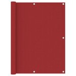 vidaXL Écran de balcon Rouge 120x300 cm Tissu Oxford