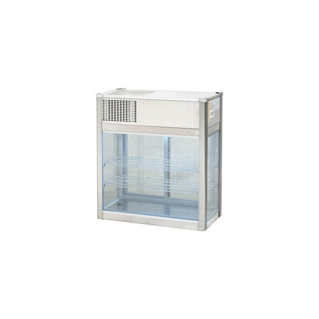 Vitrine réfrigérée de présentation à poser 201 l - stalgast - r600a - acier inoxydable 1008x940mm