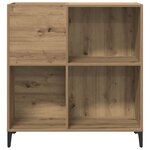 vidaXL Armoire à disques chêne artisanal 84 5x38x89 cm bois ingénierie