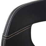 vidaXL Chaises à manger lot de 4 noir bois courbé et similicuir