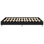 vidaXL Cadre de lit Chêne Noir 140x200 cm Bois d'ingénierie
