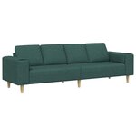 vidaXL Canapé de salon Vert foncé 250 x 77 x 76 cm Polyester