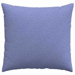 vidaXL Coussins de canapé 2 Pièces Bleu 50 x 50 cm tissu