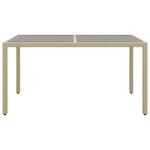 vidaXL Ensemble à Manger de jardin 7Pièces Résine tressée et verre trempé