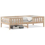 vidaXL Cadre de lit sans matelas 80x200 cm bois massif de pin