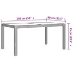 vidaXL Ensemble à manger d'extérieur 7 Pièces coussins Résine tressée